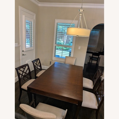 Used Ethan Allen Barrymore Wood Dining Set - Citrine for sale on AptDeco