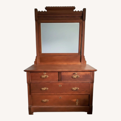 Used Dark Brown Wood Dresser for sale on AptDeco