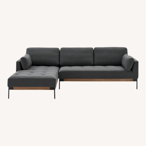 Used Castlery Ethan Chaise Sectional Sofa in Stone Gray for sale on AptDeco