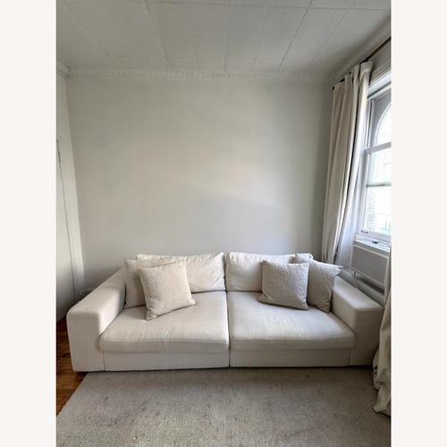 Used Article 2 Piece White Sectional Couch for sale on AptDeco