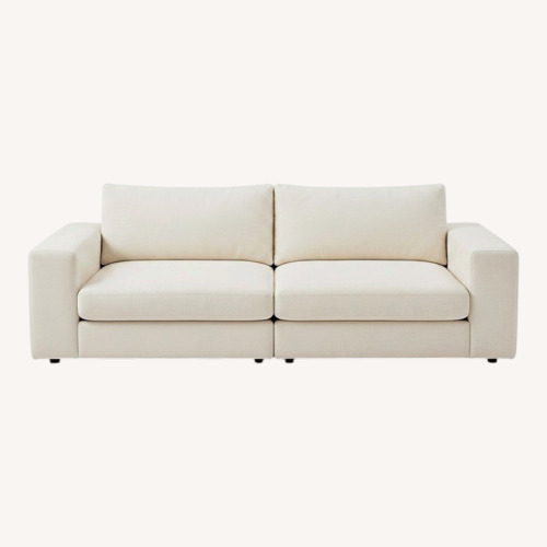 Used Article 2 Piece White Sectional Couch for sale on AptDeco