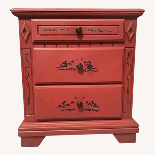 Used Vintage/Antique Finds Red Wood Dresser for sale on AptDeco