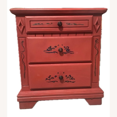 Used Vintage/Antique Finds Red Wood Dresser for sale on AptDeco