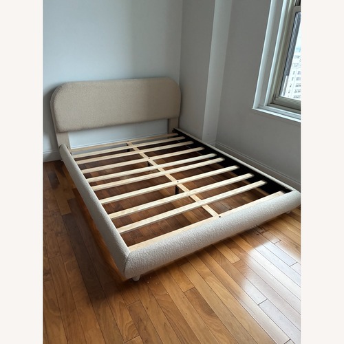 Used Natural Cotton Queen Bed for sale on AptDeco