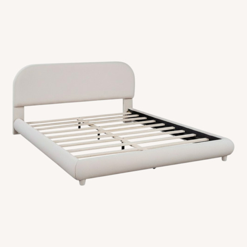 Used Natural Cotton Queen Bed for sale on AptDeco
