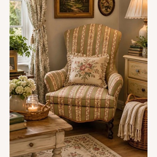 Used Vintage Wingback Armchair / Accent Chair for sale on AptDeco
