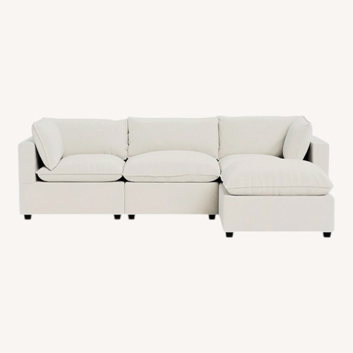 Used Albany Park Kova Gray Sofa + Ottoman for sale on AptDeco
