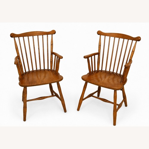 Used Pair of Vintage Stickley Windsor Armchairs for sale on AptDeco