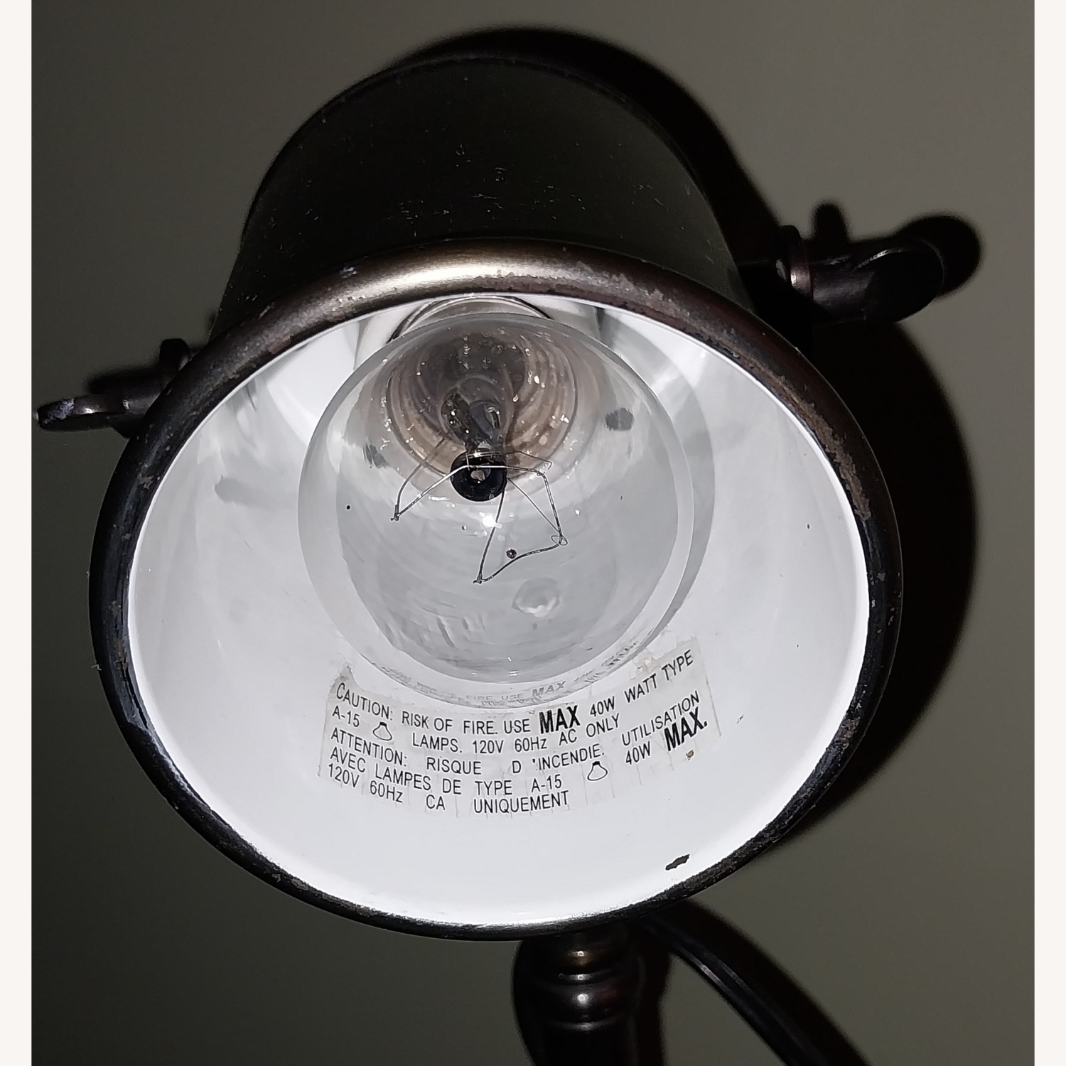 Pottery Barn Bronze Photographers Task Lamp - image-10