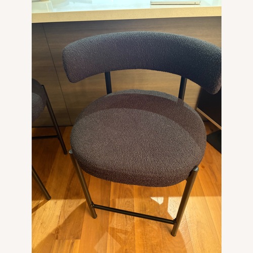 Used 24'' Boucle Counter Stools Set of 3 for sale on AptDeco