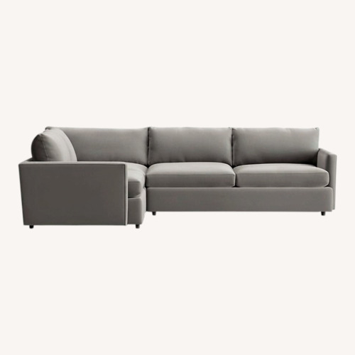 Used Crate & Barrel Blue Gray Sofa  for sale on AptDeco
