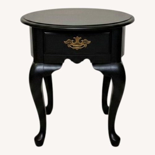 Used Vintage/Antique Finds Black Wood Coffee Table for sale on AptDeco
