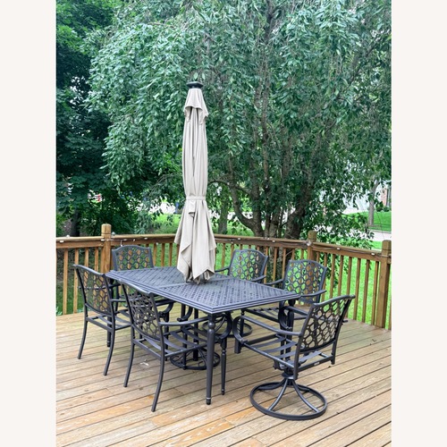 Used Black Metal Patio Furniture for sale on AptDeco