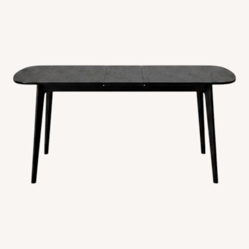 Used Astrid Mid Century Extension Dining Table Black  for sale on AptDeco