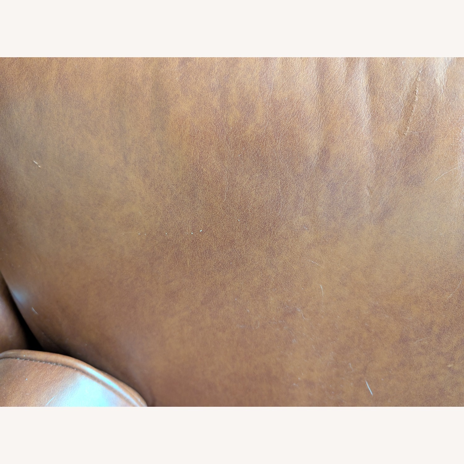 Burrow Nomad Light Brown Leather Loveseat with Ottoman - image-20