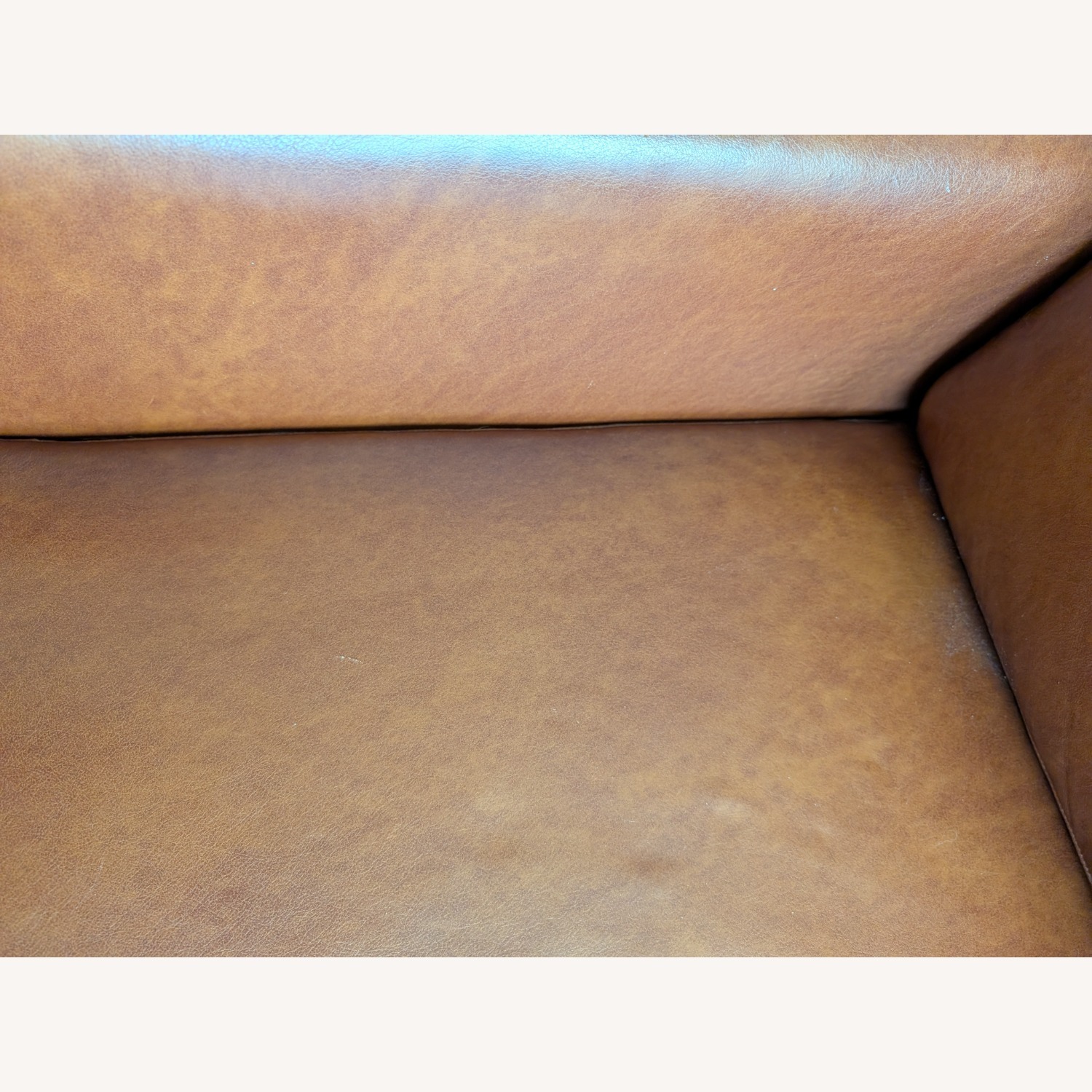 Burrow Nomad Light Brown Leather Loveseat with Ottoman - image-16