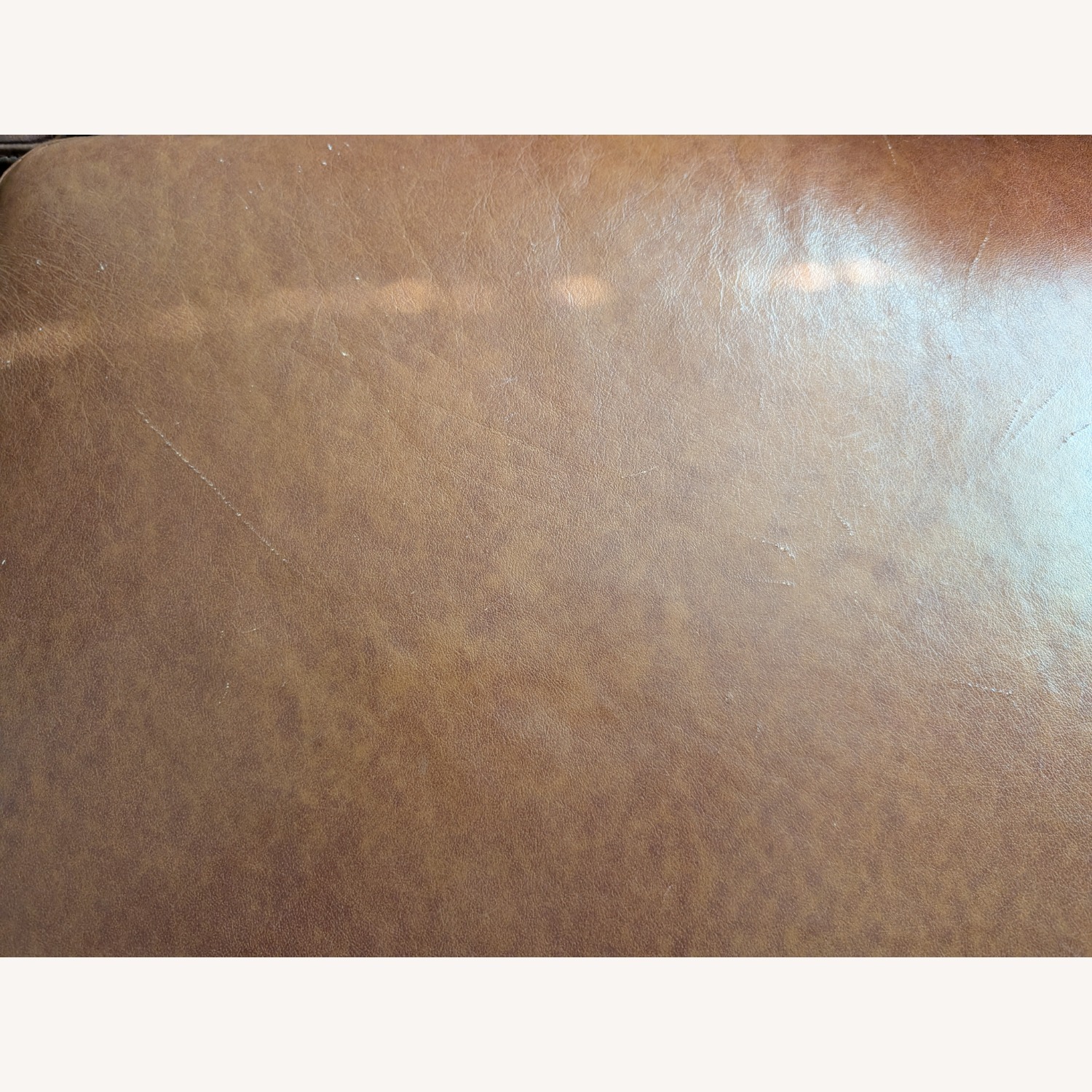 Burrow Nomad Light Brown Leather Loveseat with Ottoman - image-12