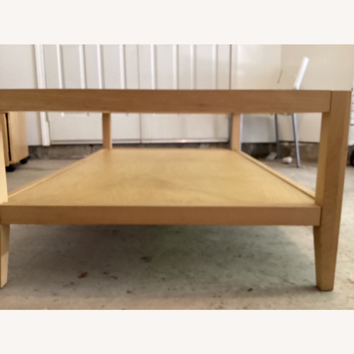 Used Strong Wood & Glass Coffee Table for sale on AptDeco