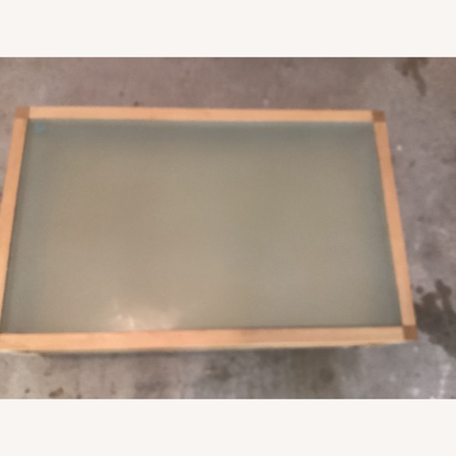 Used Strong Wood & Glass Coffee Table for sale on AptDeco