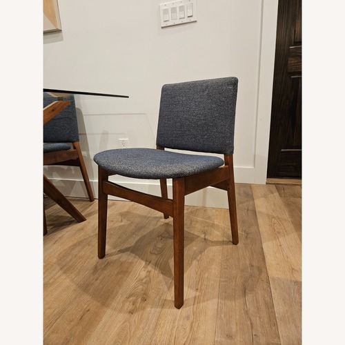 Used Article Blue Wood Dining Chairs for sale on AptDeco