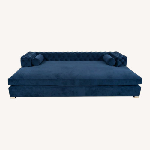 Used ModShop Blue Velvet Futon for sale on AptDeco