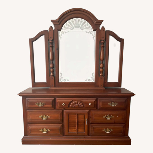 Used Dark Brown Wood Dresser for sale on AptDeco