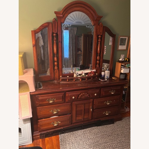 Used Dark Brown Wood Dresser for sale on AptDeco