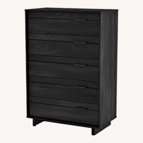 Used Dark Gray Wood Veneer Dresser for sale on AptDeco