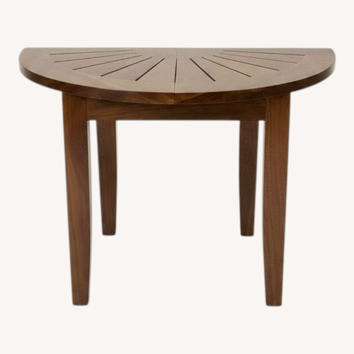 Used Lot of 4 Teak Corner Shower Bench Stools for sale on AptDeco
