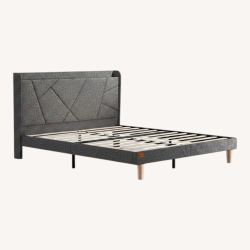 Used King Bed Frame with Charging Station for sale on AptDeco
