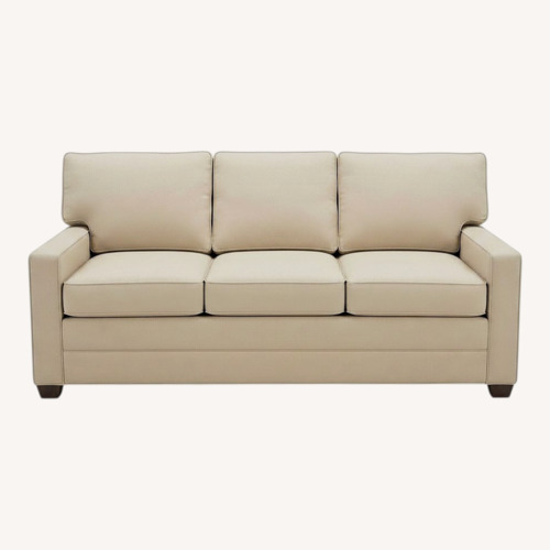 Used Ethan Allen Bennett Natural Fabric 3+ Seater Sofa for sale on AptDeco