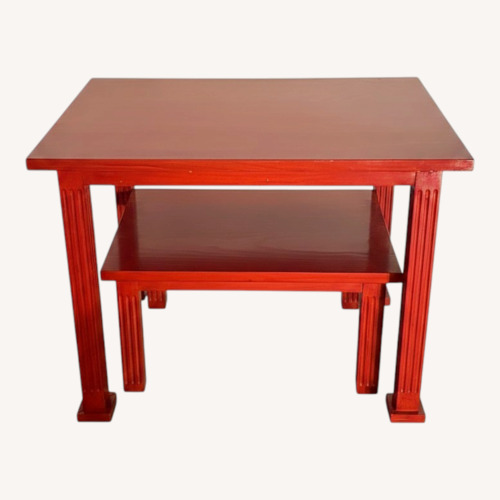Used Pair Of Lacquered Wood Tables for sale on AptDeco