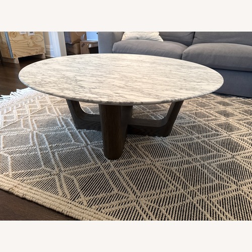 Used Arhaus Saint Germain Marble Coffee Table for sale on AptDeco