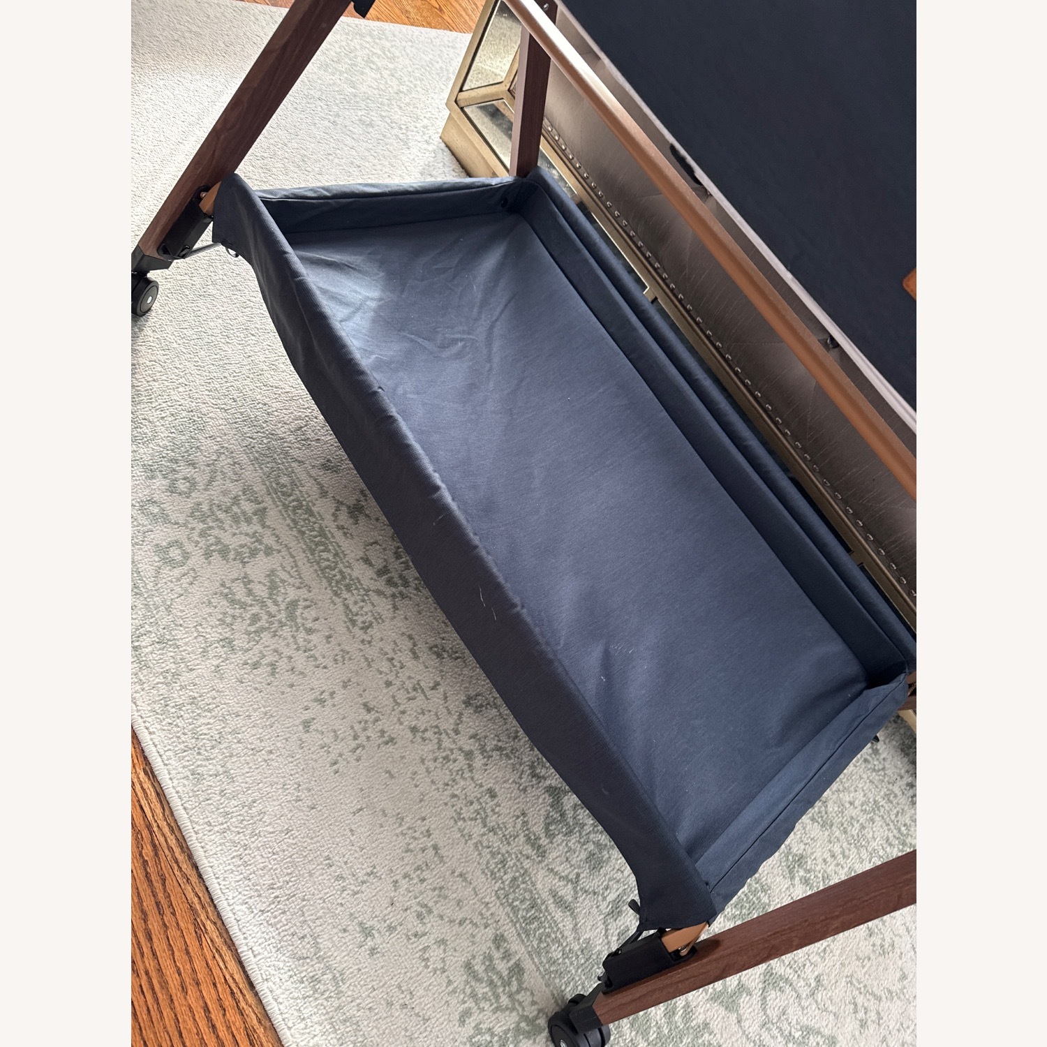 Blue Fabric Baby Bassinet  - image-4