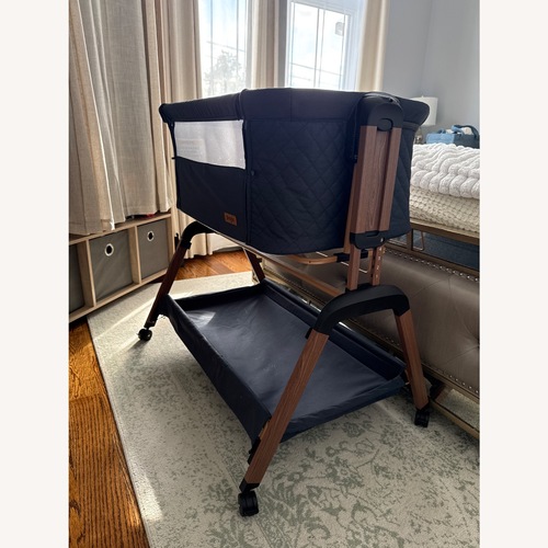 Used Blue Fabric Baby Bassinet  for sale on AptDeco
