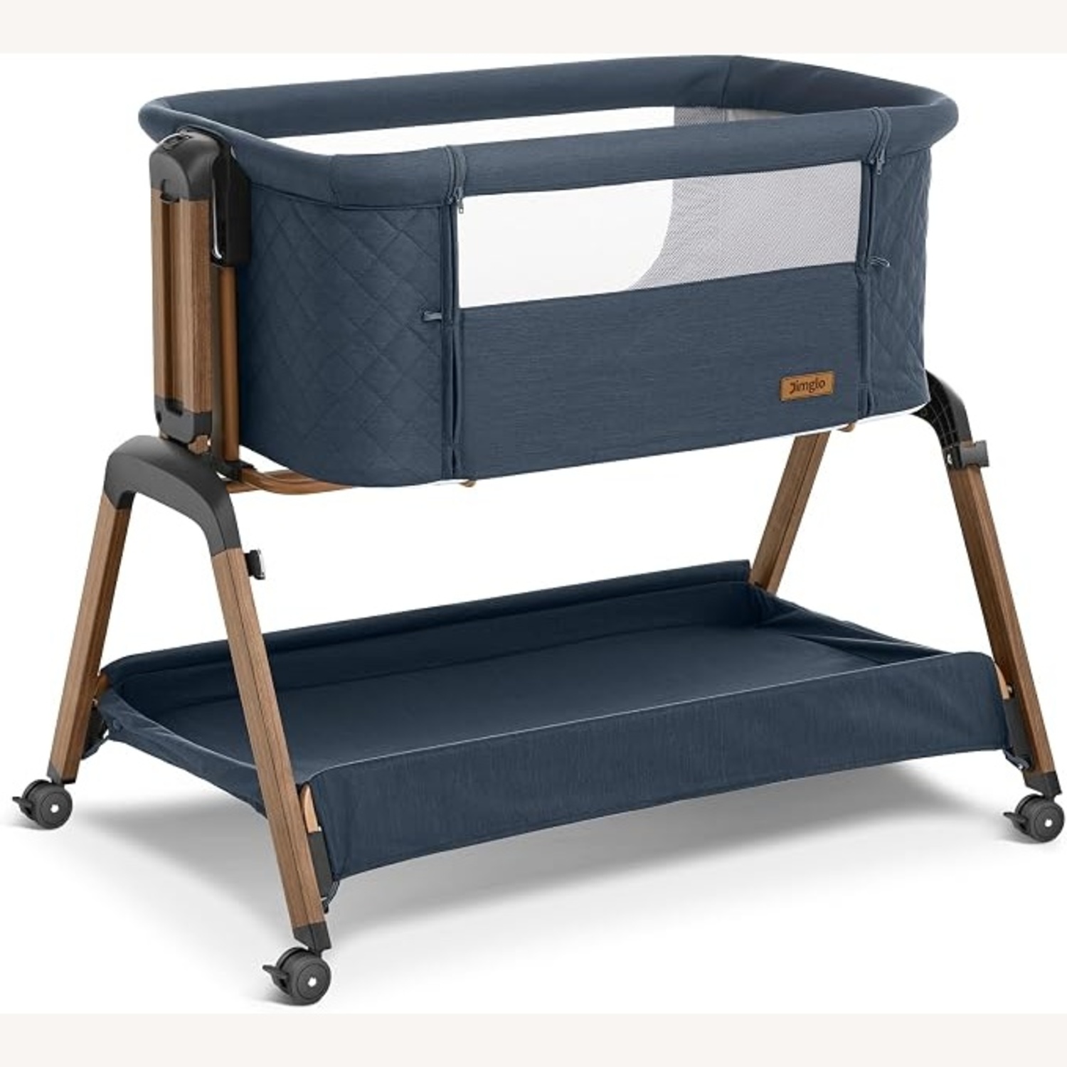 Blue Fabric Baby Bassinet  - image-5
