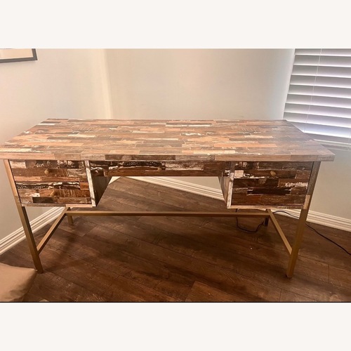 Used Kemper 4-drawer Writing Desk Salvaged Cabin for sale on AptDeco
