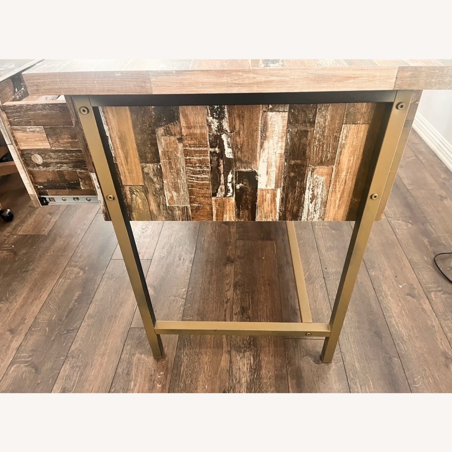 Kemper 4-drawer Writing Desk Salvaged Cabin - image-3