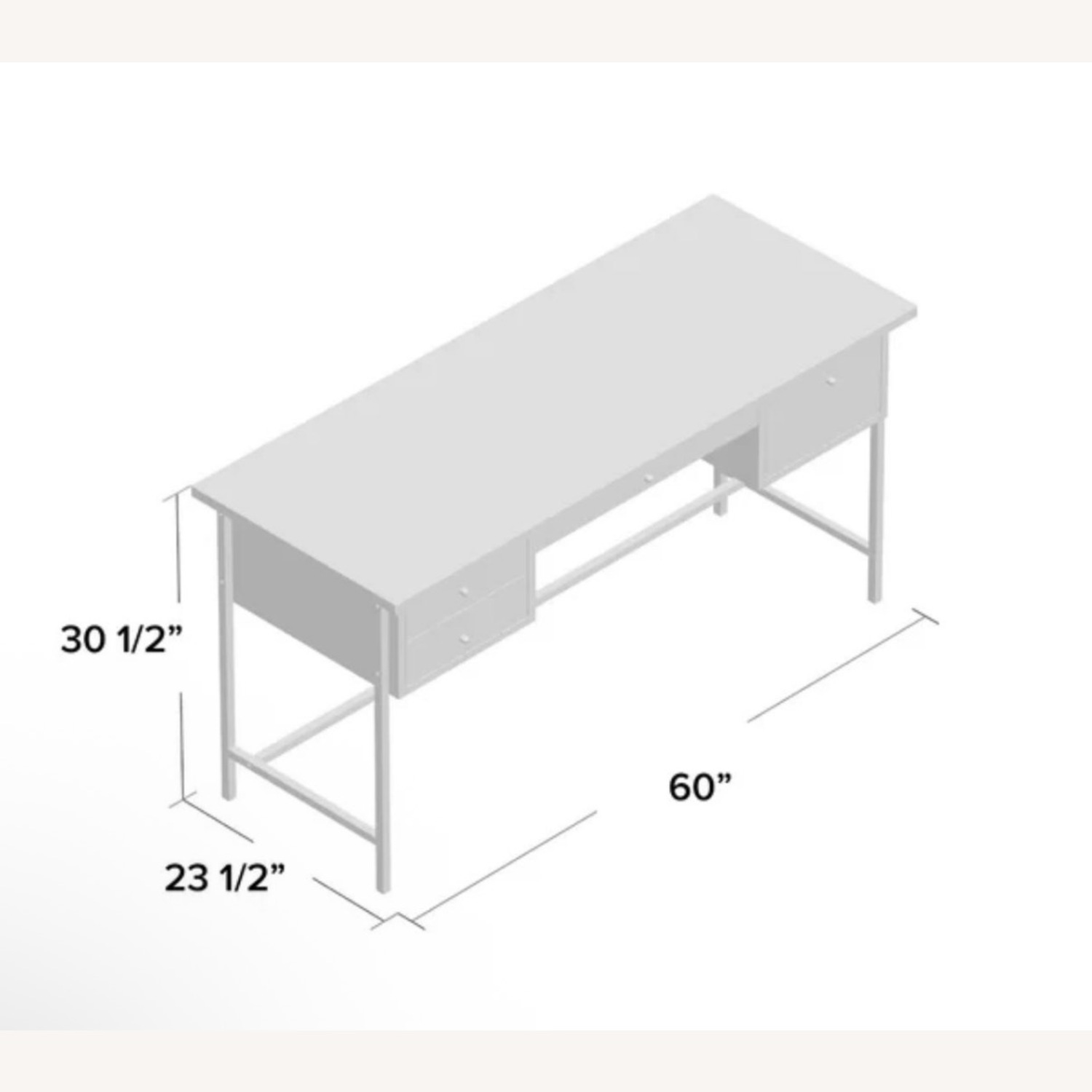 Kemper 4-drawer Writing Desk Salvaged Cabin - image-4