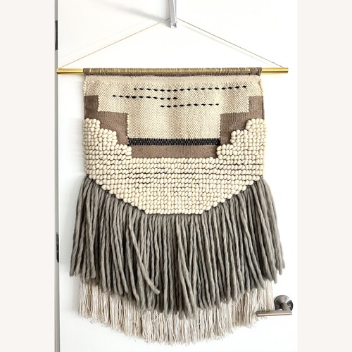 Used CB2 Woven Natural Wool Wall Decor for sale on AptDeco
