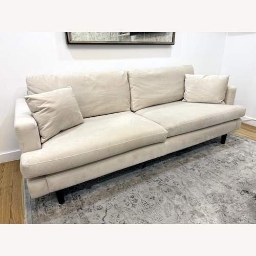 Used AllModern Natural Microsuede 3+ Seater Sofa for sale on AptDeco