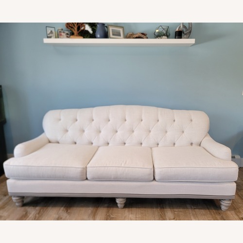 Used Beautiful Tufted-Back Sofa, 88" Long, 36" Deep for sale on AptDeco