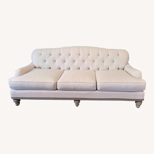 Used Beautiful Tufted-Back Sofa, 88" Long, 36" Deep for sale on AptDeco