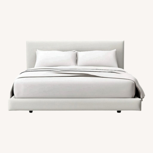 Used CB2 Facade Upholstered Queen Bed for sale on AptDeco