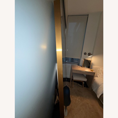 Used CB2 Infinity Modern Brass Full-Length Floor Mirror for sale on AptDeco