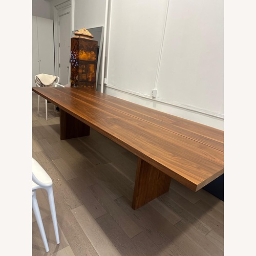 Used Design Within Reach Dark Brown Wood Dining Table for sale on AptDeco