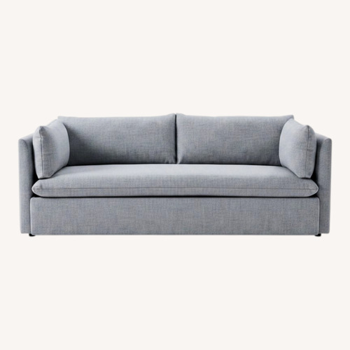 Used West Elm Shelter Sofa 84" Silver Chenille for sale on AptDeco