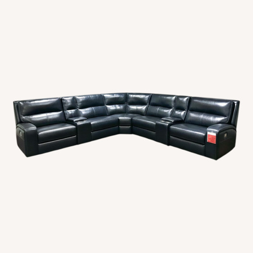 Used Macy’s Luxury 7-Piece Power Reclining Sectional for sale on AptDeco