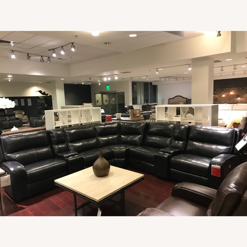 Used Macy’s Luxury 7-Piece Power Reclining Sectional for sale on AptDeco