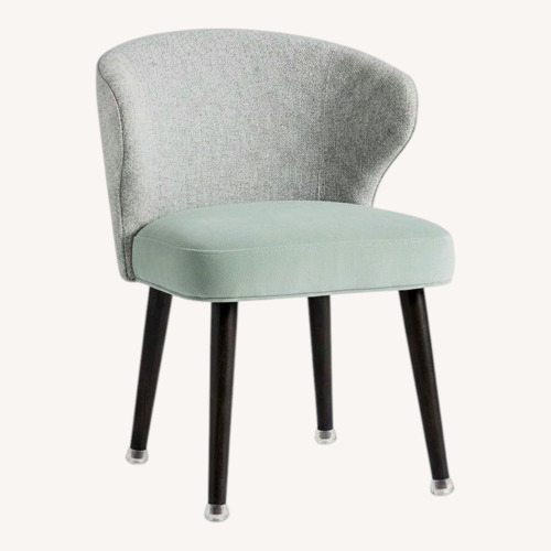 Used Kravet Blue Microsuede Dining Chairs for sale on AptDeco